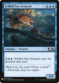 Frilled Sea Serpent — The List Reprints