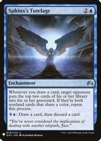 Sphinx's Tutelage — The List Reprints
