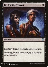 Go for the Throat — The List Reprints