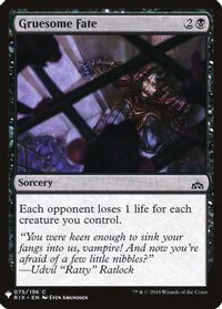 Gruesome Fate — The List Reprints