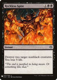 Reckless Spite — The List Reprints