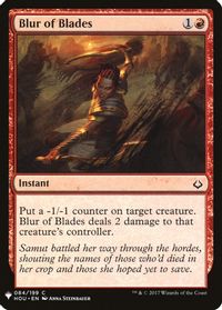 Blur of Blades — The List Reprints