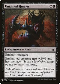 Untamed Hunger — The List Reprints