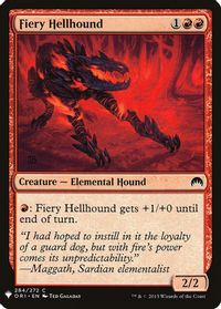 Fiery Hellhound — The List Reprints