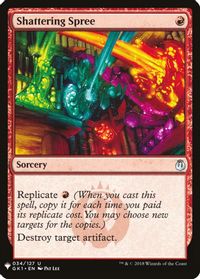 Shattering Spree — The List Reprints