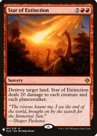Star of Extinction — The List Reprints