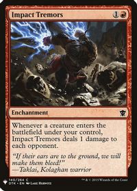 Impact Tremors (DTK) — The List Reprints