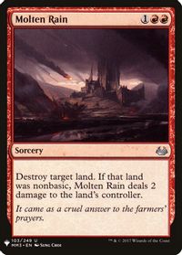 Molten Rain — The List Reprints
