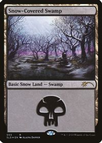 Snow-Covered Swamp (3) — Secret Lair Drop Series