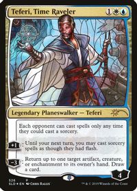 Teferi, Time Raveler (Stained Glass) — Secret Lair Drop Series