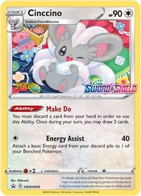 Cinccino - SWSH009 (Prerelease) [Staff] — SWSH: Sword & Shield Promo Cards