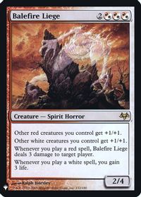 Balefire Liege — The List Reprints