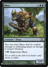 Rhox — The List Reprints