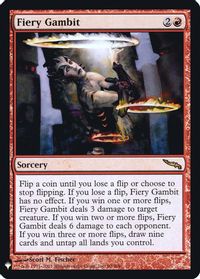 Fiery Gambit — The List Reprints