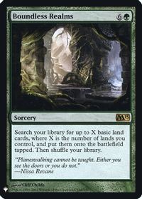 Boundless Realms — The List Reprints