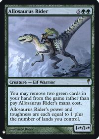 Allosaurus Rider — The List Reprints