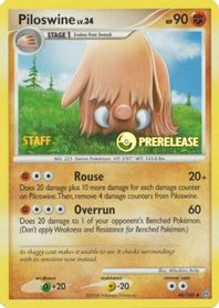 Piloswine - 46/100 (Prerelease) [Staff] — Nintendo Promos