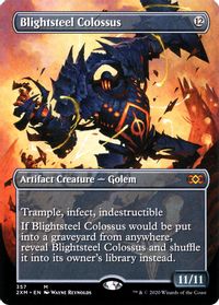 Blightsteel Colossus (Borderless) — Double Masters