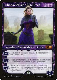 Liliana, Waker of the Dead (Showcase) — Core Set 2021