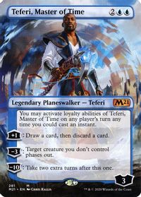 Teferi, Master of Time (Borderless) — Core Set 2021