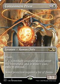 Containment Priest (Alternate Art) — Core Set 2021