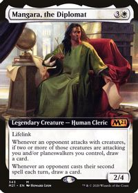 Mangara, the Diplomat (Extended Art) — Core Set 2021