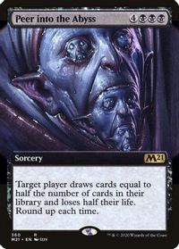 Peer Into the Abyss (Extended Art) — Core Set 2021