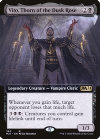 Vito, Thorn of the Dusk Rose (Extended Art) — Core Set 2021