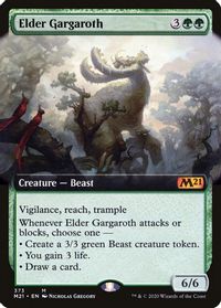 Elder Gargaroth (Extended Art) — Core Set 2021