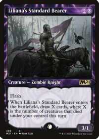Liliana's Standard Bearer (Showcase) — Core Set 2021