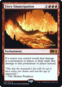 Fiery Emancipation — Prerelease Cards