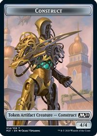Construct // Goblin Wizard Double-Sided Token — Core Set 2021