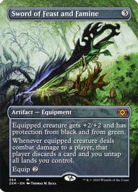 Sword of Feast and Famine (Borderless) — Double Masters