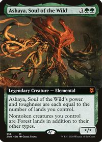 Ashaya, Soul of the Wild (Extended Art) — Zendikar Rising