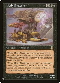 Body Snatcher — The List Reprints