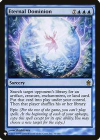 Eternal Dominion — The List Reprints