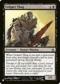 Golgari Thug — The List Reprints