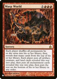 Warp World — The List Reprints