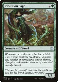 Evolution Sage — Commander: Zendikar Rising