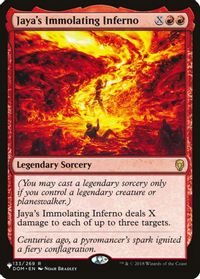 Jaya's Immolating Inferno — The List Reprints