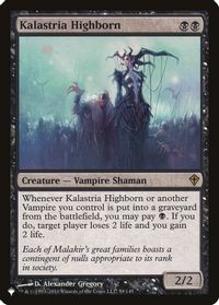 Kalastria Highborn — The List Reprints