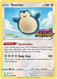 Snorlax - SWSH068 (Prerelease) [Staff] — SWSH: Sword & Shield Promo Cards
