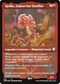Kediss, Emberclaw Familiar (Foil Etched) — Commander Legends