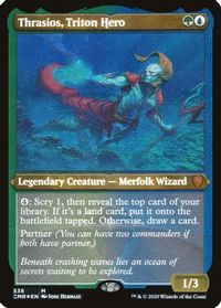Thrasios, Triton Hero (Foil Etched) — Commander Legends