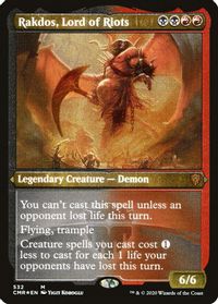 Rakdos, Lord of Riots (Foil Etched) — Commander Legends