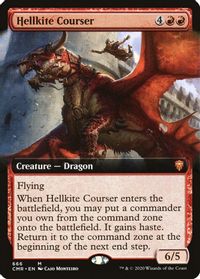 Hellkite Courser (Extended Art) — Commander Legends