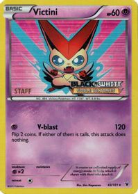 Victini - 43/101 (Prerelease) [Staff] — Black and White Promos