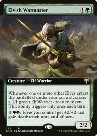 Elvish Warmaster (Extended Art) — Kaldheim