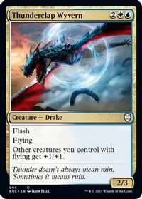 Thunderclap Wyvern — Commander: Kaldheim