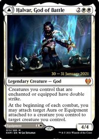 Halvar, God of Battle — Prerelease Cards